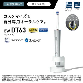 【長期5年保証付】パナソニック Panasonic EW-DT63-S(シルバー) 電動歯ブラシ Doltz(ドルツ) EWDT63S
