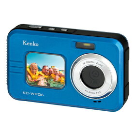 【長期保証付】ケンコー Kenko KC-WP06 前面モニター付 防水 デジタルカメラ IPX8/IP5X KCWP06