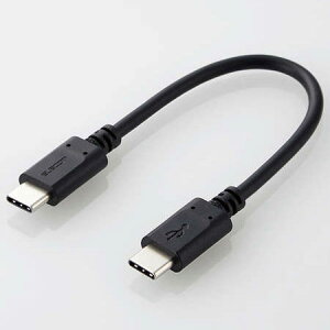 �G���R�� ELECOM MPA-CC01PNBK �u���b�N USB2.0�P�[�u�� 0.1m MPACC01PNBK