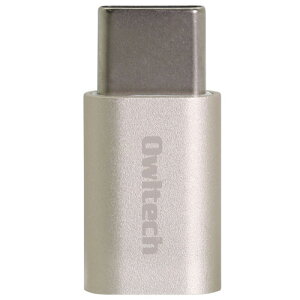 �I�E���e�b�N OWLTECH OWL-ADCMFM-CG �V�����p���S�[���h microUSB��USB Type-C�ɕϊ��ł��� �ϊ��A�_�v�^�[ OWLADCMFMCG