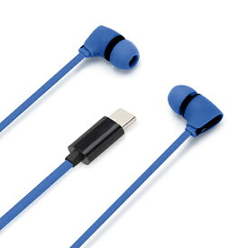 【長期保証付】PGA PG-SECE4BL2 USB Type-Cコネクタ ステレオイヤホン カナルタイプ ブルー PGSECE4BL2