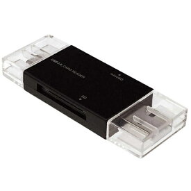 ナカバヤシ CRW-DCSD88BK(ブラック) USB2.0 Type C&A カードリーダー・ライター
