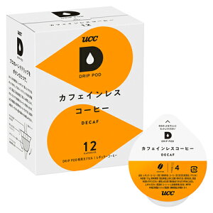 UCC DPCL002 UCCドリップポッド専用カプセル カフェインレスコーヒー 12杯 DPLC002