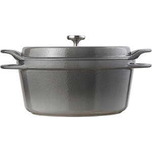 バーミキュラ オーブンポットラウンド 18cm GRY18R [パールグレー] (鍋 