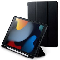 エレコム(ELECOM) TBWA19RWVSABK ブラック フラップケース/Pencil収納/スリープ対応