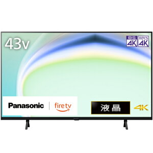 �y�ݒu�{���T�C�N���{�����ۏ؁z�p�i�\�j�b�N(Panasonic) TV-43W80A VIERA(�r�G��) Fire TV 4K�t���e���r 43V�^