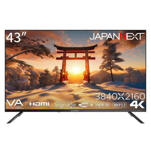 �y�����ۏؕt�z�W���p���l�N�X�g JAPANNEXT JN-V43UHDR-U 43�^ 4K�f�B�X�v���C JNV43UHDRU