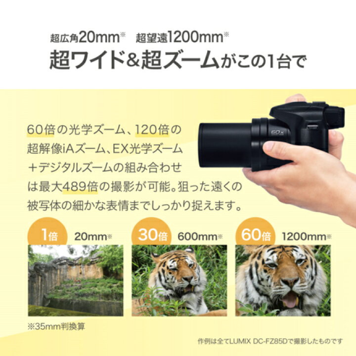 楽天市場】【長期5年保証付】パナソニック Panasonic DC-FZ85D-K LUMIX 