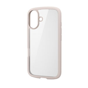 �G���R��(ELECOM) PM-A24ATSLFCPN �s���N iPhone16�p�P�[�X �n�C�u���b�h �Ռ��z�� �y�� ���^ �J��������ی�