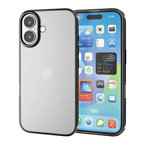 GR(ELECOM) PM-A24AUCTMBK ^bNubN iPhone16pP[X \tg Jo[ Ռz ^ JYی݌v