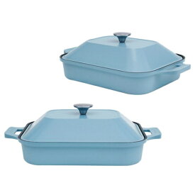 ドクターハウス グリルパン Brio ブリオ フタ付き ブルー ガスIH対応 10191