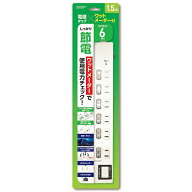 【楽天1位受賞!!】磁気研究所 HDTAC6WMWH HIDISC ワットメーター付電源タップ HDTAC6WMWH