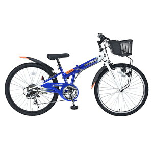 マイパラス My pallas MJ-824F-BL ブルー 折畳ジュニアMTB24・6SP・CIデッキ MJ824FBL
