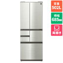【標準設置料金込】シャープ SHARP SJ-SF50P-S(ステンレスシルバー) 6ドア冷蔵庫 ピラーレスフレンチドア 502L 幅685mm SJSF50PS