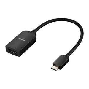 obt@[(BUFFALO) BSCHDBK USB Type-C-HDMIo fBXvCA_v^[ 0.15m