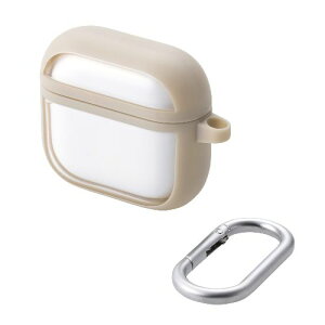 GR(ELECOM) AVA-AP06TSLFCBE JtFI AirPods 4 P[X ϏՌ Jo[ CX/MagSafe[dΉ Ռz h~ TOUGH SLIM LITE