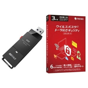 obt@[ BUFFALO SSD-PUT1.0U3-BKA + ECXoX^[ TSS 3N wpZbg 6476