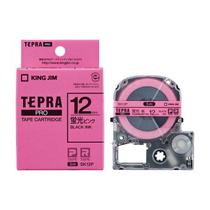 �L���O�W�� KING JIM �e�v��PRO �J���[���x�� �u���F �s���N ������ 12mm SK12P SK12P