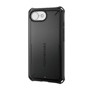 �G���R�� ELECOM PM-A25SZEROSPBK �u���b�N iPhone 16e �P�[�X �n�C�u���b�h �J�o�[ �Ռ��z�� �J���������Y�ی�J�o�[ �t�B�����t �Ɍ��ی� PMA25SZEROSPBK