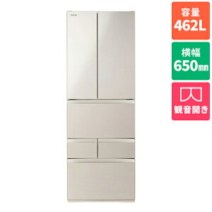 yWݒuz TOSHIBA GR-Y460FH(EC)(TeS[h) 6hAⓀ① t`hA 462L 650mm GRY460FH
