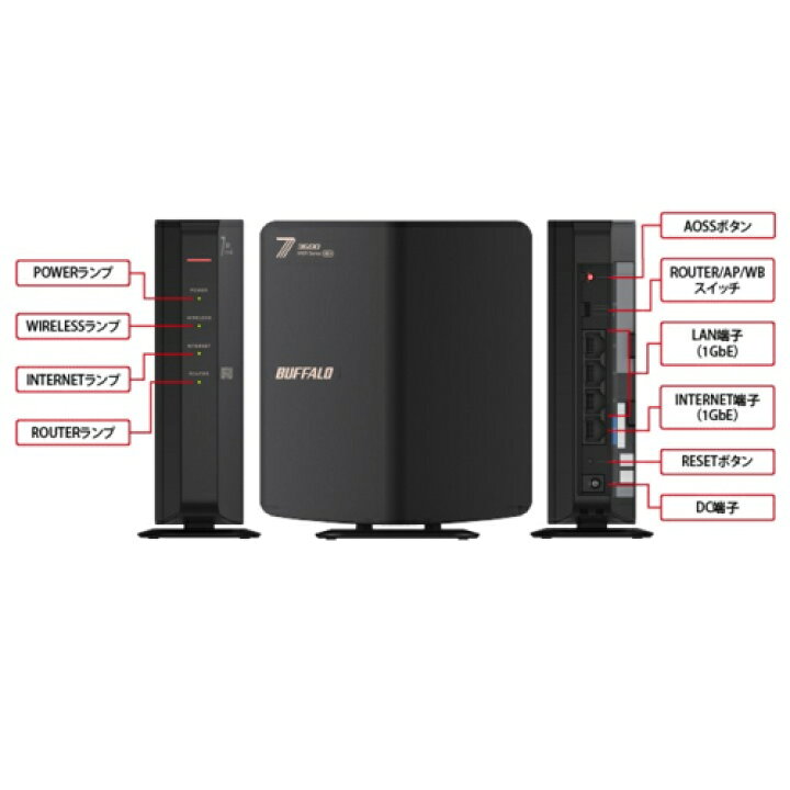 楽天市場】バッファロー BUFFALO WSR3600BE4P-BK ブラック Wi-Fi 7 be 