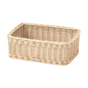 キレーネ プリュス(kleane plus) KLEANE PLUS 洗える抗菌素材のスクエアアメニティーバスケット Sサイズ BG ライトベージュ ブレッドバスケット 食洗機対応 食卓