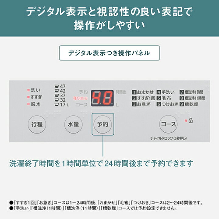 楽天市場】【長期保証付】パナソニック Panasonic NA-F5B5-H ライト 