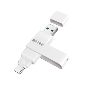 obt@[ BUFFALO RUF3-ACR256G-WH(zCg) USB 3.2(Gen1) Type-C/Type-AΉ ]USB[ 256GB RUF3ACR256GWH