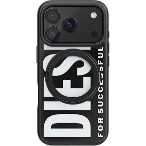DIESEL(fB[[) iPhone17 Prop Diesel Ringstand-Magsafe Case FW24 black/white iPhone17ProP[X 60405