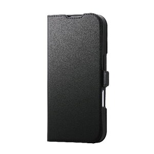 �G���R��(ELECOM) PM-A25APLFMGBK �u���b�N iPhone17 �P�[�X ���U�[ �蒠�^ �}�O�l�b�g �Ռ��z�� MAGKEEP ���͋z�����C�����X�[�d�Ή� �X�^���h�@�\�t