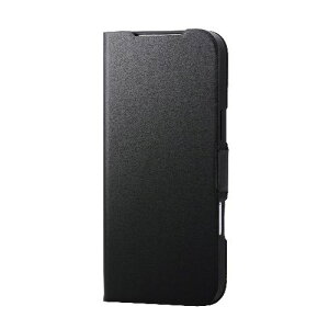 �G���R��(ELECOM) PM-A25BPLFUBK �u���b�N iPhone Air �P�[�X ���U�[ �蒠�^ �}�O�l�b�g �Ռ��z�� ���y�� ���^ �X�^���h�@�\�t UltraSlim