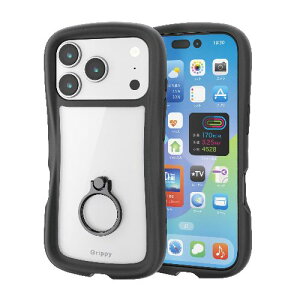 GR(ELECOM) PM-A25CGRPFRBK ubN iPhone17 Pro P[X nCubh Ռz Ot X^h@\t Grippy
