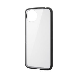 �G���R��(ELECOM) PM-S251TSLFCBK �u���b�N AQUOS wish5 SH-52F �P�[�X �n�C�u���b�h �Ռ��z�� �y�� ���^ �J���������Y�ی�݌v �X�g���b�v�z�[���t