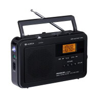 Aurex オーレックス AX-HRT60K ブラック LEDライト付きホームラジオ ワイドFM対応 ・AM・FM・短波 声くっ…