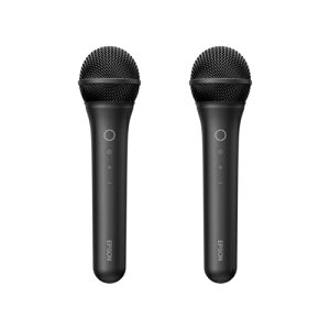 エプソン(EPSON) ELPKM01 カラオケマイク ワイヤレスマイク 2本セット