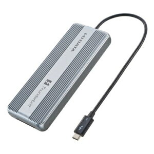IODATA(アイ・オー・データ) SSPU-TFC4 Thunderbolt 5対応 超高速ポータブルSSD ケーブル一体型 4TB アルミボディ 最大読み込み速度 約6000MB/s