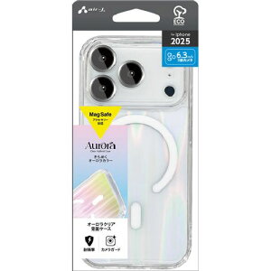 �G�A�[�W�F�C(air-j) AC-P25P-MSO �I�[���� iPhone 17 Pro�p MagSafe�A�N�Z�T���[�Ή� �I�[�����N���A�w�ʃP�[�X
