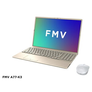 【長期保証付】富士通(FUJITSU) FMV Note A FMVA77K3GA 16.0型 Win11Home Ryzen7 メモリ16GB SSD512GB OfficeH&B2024 ノートパソコン ベージュゴールド A77-K3