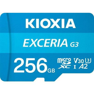 キオクシア(KIOXIA) KMU-C256G EXCERIA G3 microSDXC UHS-I U3 V30 C10 A2 メモリカード 256GB