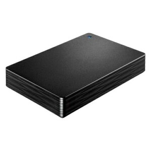 IODATA(アイ・オー・データ) HDPH-UTV2NV USB 5Gbps(USB 3.2 Gen1)対応 ポータブルハードディスク 4TB テレビ録画 ブラック
