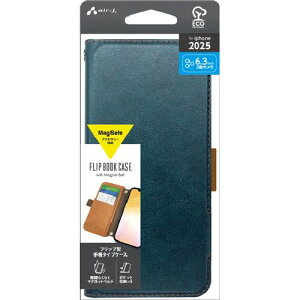 �G�A�[�W�F�C(air-j) AC-P25P-PB-BL �u���[ iPhone 17 Pro�p MagSafe�A�N�Z�T���[�Ή� �蒠�^�C�v�P�[�X