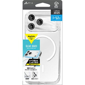 �G�A�[�W�F�C(air-j) AC-P25P-CL-WH iPhone 17 Pro�p MagSafe�A�N�Z�T���[�Ή� �w�ʃt���J�o�[ �N���A�P�[�X