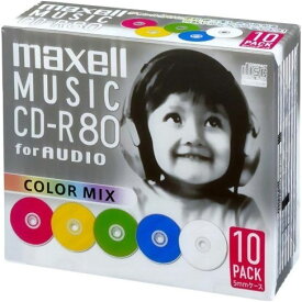 マクセル maxell CDRA80MIX.S1P10S 音楽用 CD-R 80分 1回録音 10枚 CDRA80MIXS1P10S
