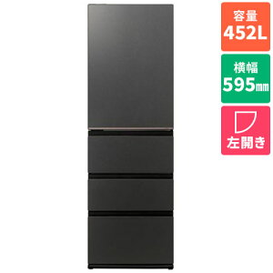 �y�W���ݒu�������z�y�����ۏؕt�z�A�N�A(AQUA) AQR-VZA45AL-K �}�b�g�N���A�u���b�N DELIE+ �f���G�v���X 4�h�A�①�� ���J�� 452L ��595mm