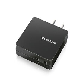 エレコム ELECOM MPA-ACUCN005ABK(ブラック) スマートフォン・タブレット用 AC充電器 USB充電器 2ポート2.0A