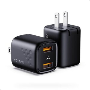 �{���g�~�[(VOLTME) V2077 �u���b�N USB AC�[�d�� Revo 12 Duo 2.4A USB-A×2�|�[�g �܂肽���ݎ��v���O