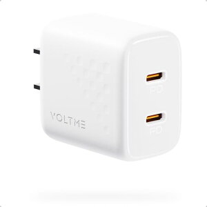 �{���g�~�[(VOLTME) V2087 �z���C�g USB�}���[�d�� Revo 20 Duo Lite USB PD �p���[�f���o���[ �Ή� 20W USB-C×2�|�[�g