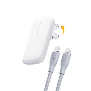 �{���g�~�[(VOLTME) V2154 �z���C�g USB�}���[�d�� Revo 30 EVO USB PD �p���[�f���o���[ �Ή� 30W USB-C×1�|�[�g USB-C�[�q�P�[�u���t�� �܂肽���ݎ��v���O
