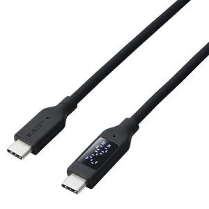 �G���R��(ELECOM) MPA-CCW10BK �u���b�N 240W PD EPR USB Type-C �P�[�u�� 1m �d�̓f�B�X�v���C�t�� ���炩�V���R�� eMarker 480Mbps