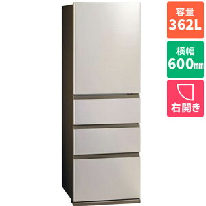 �y�W���ݒu�������z�y�����ۏؕt�z�A�N�A(AQUA) AQR-36A-N �u���C�g�V�����p�� FREEZIA+ 4�h�A�①�� �E�J�� 362L ��600mm